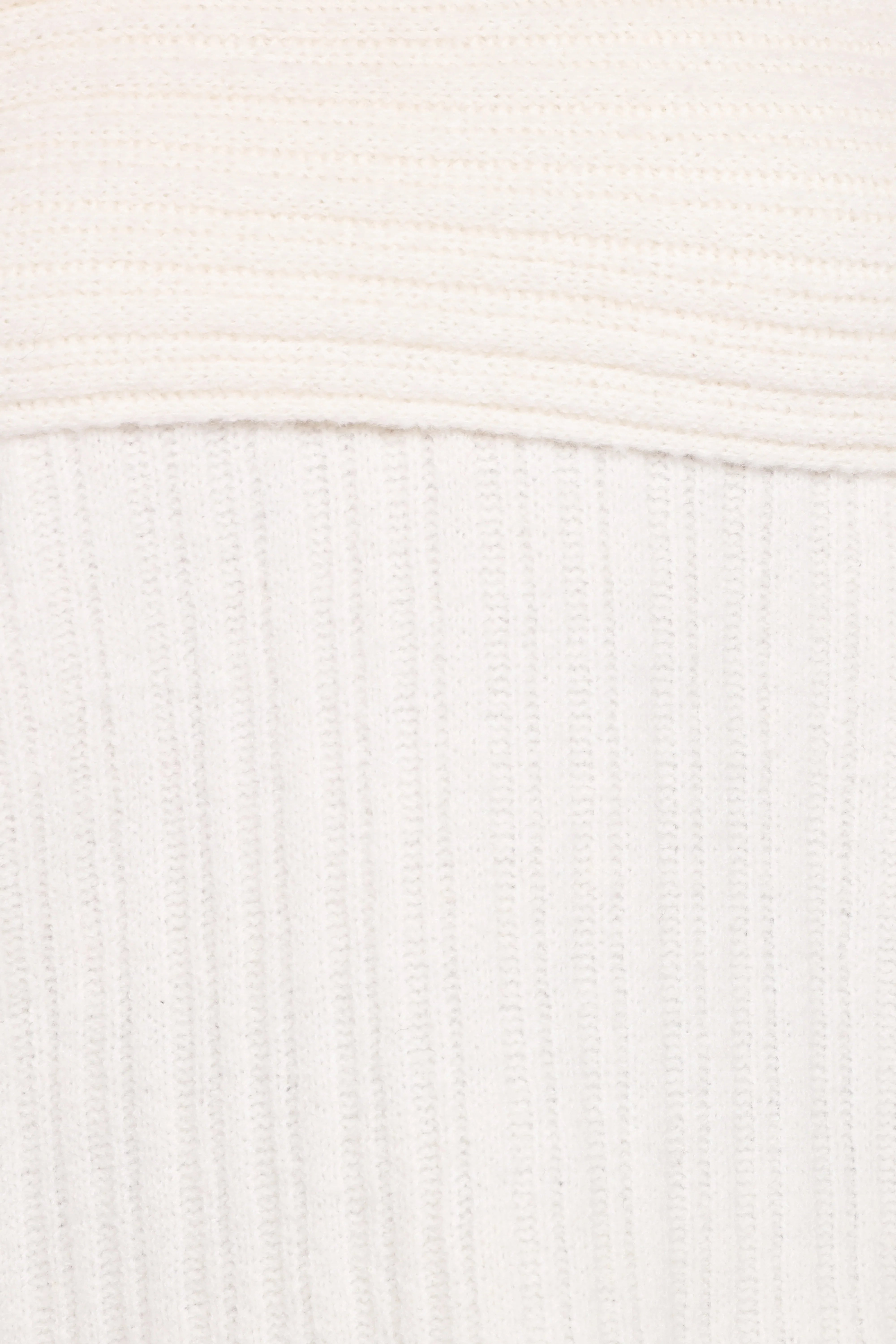 Kenny Off Shoulder Knit Sweater Cream