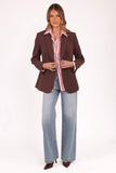Leo Blazer Chocolate Brown