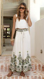 Avery Wide Leg Pants Palm Garden