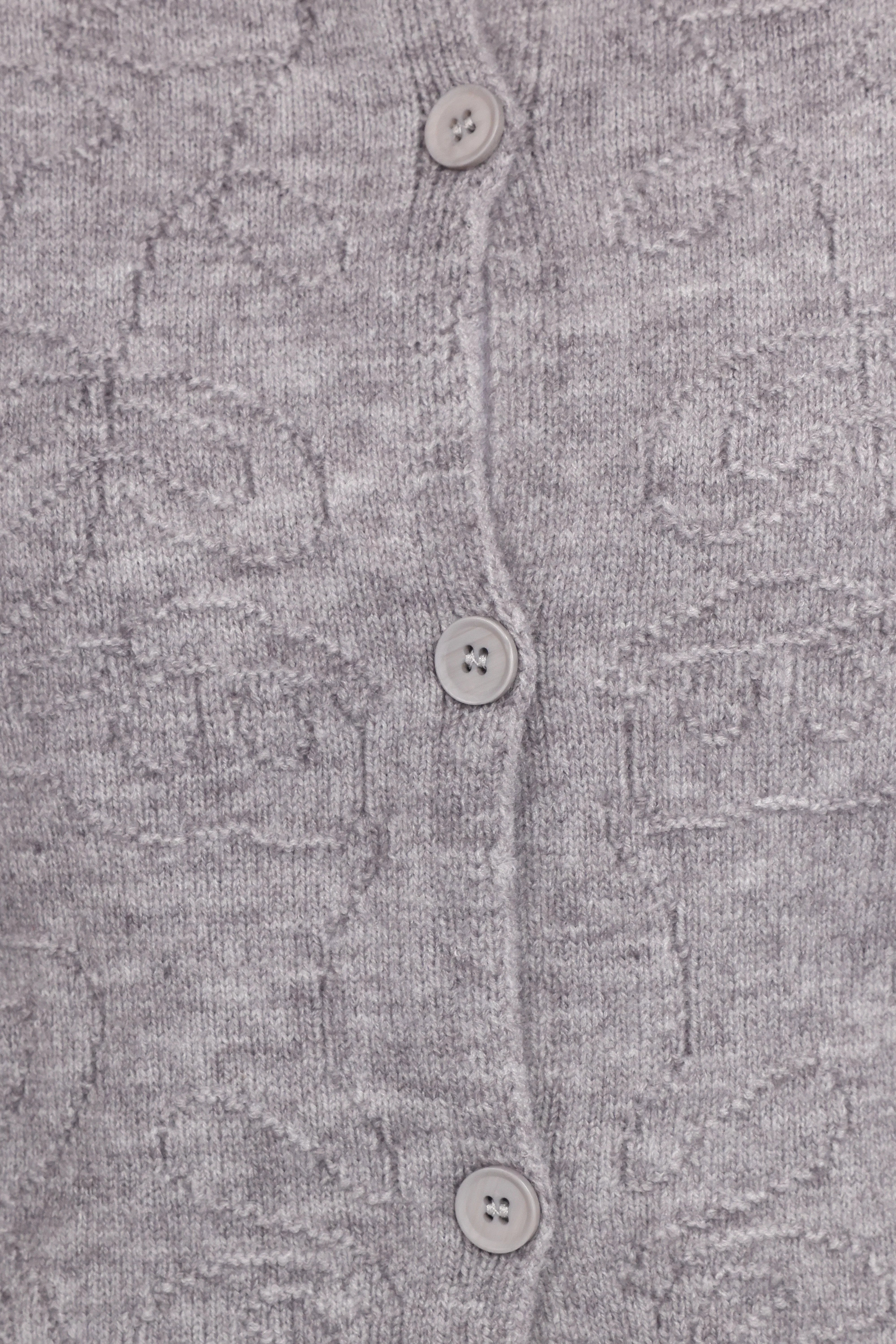 Fauna Tonal Floral Cardigan Heather Grey