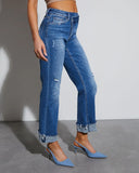 Lucy Super Stretch High Rise Slim Leg Straight Jeans