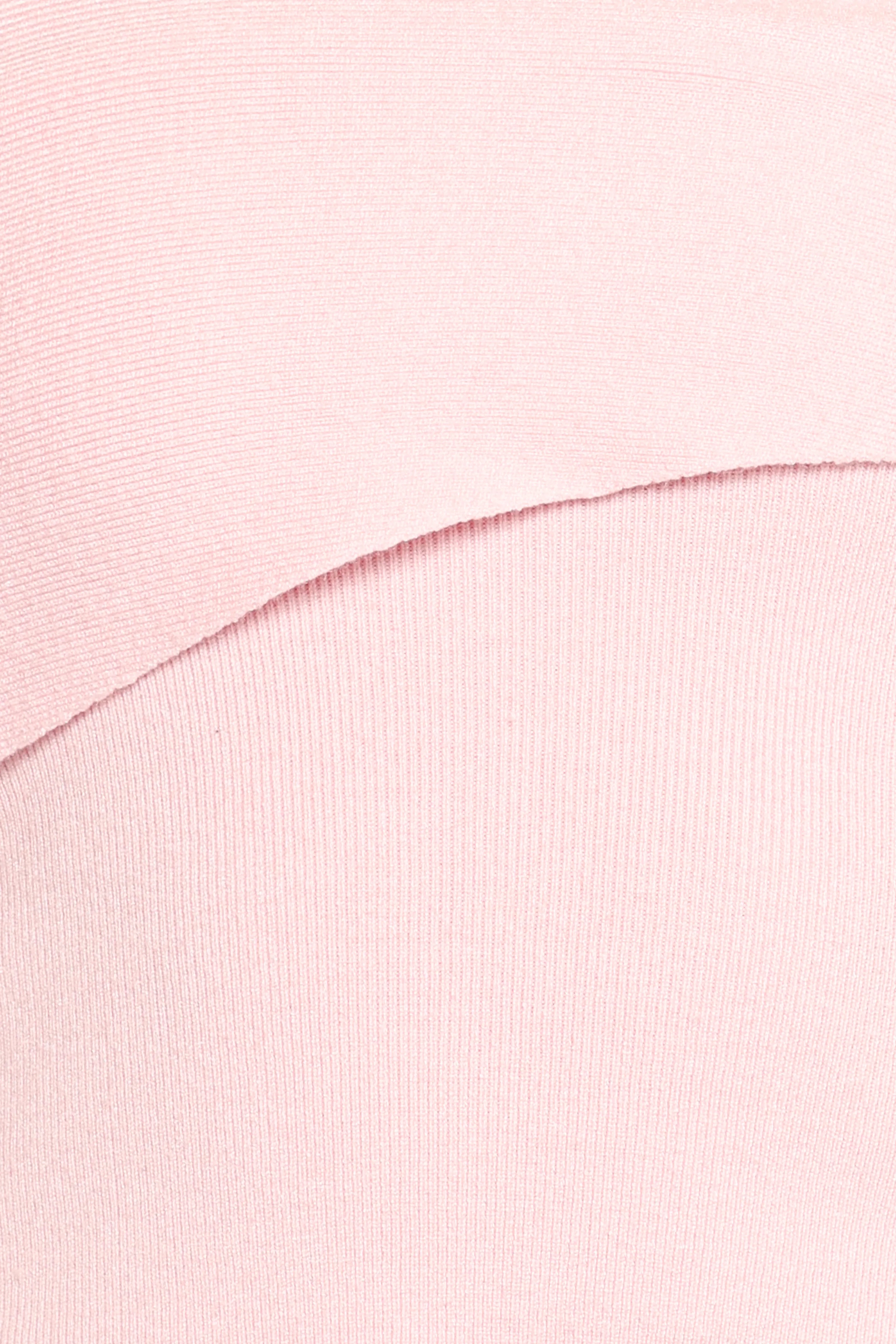 Charama Off Shoulder Knit Top Pink