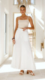 Avery Wide Leg Pants White