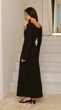 Soulina Knit Maxi Dress Black