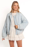 Keah Quilted Jacket Blue