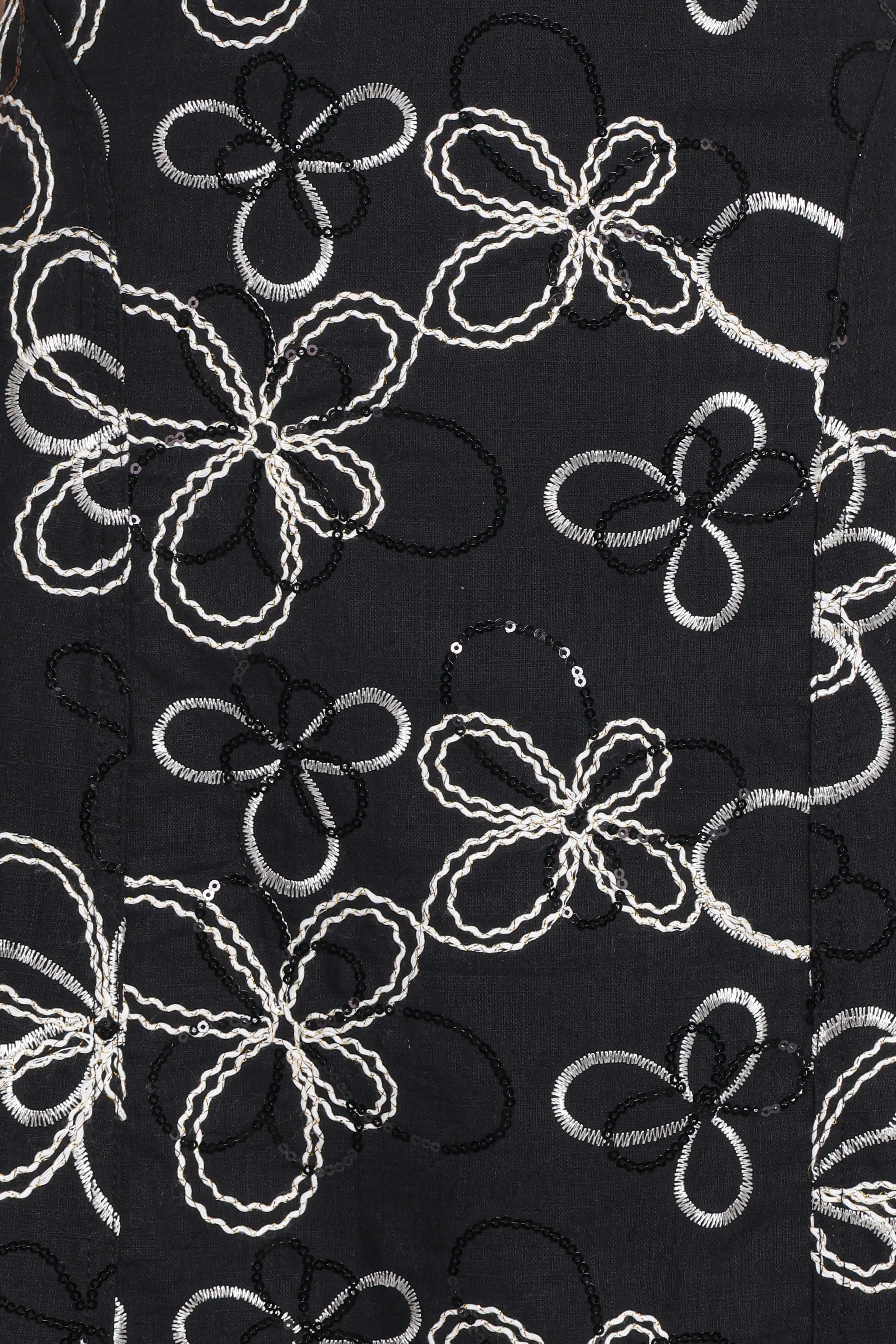 Loven Midi Dress Black White