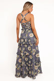 Lillee Tiered Maxi Dress Lavender Floral
