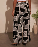 Kelso Abstract Print Pants