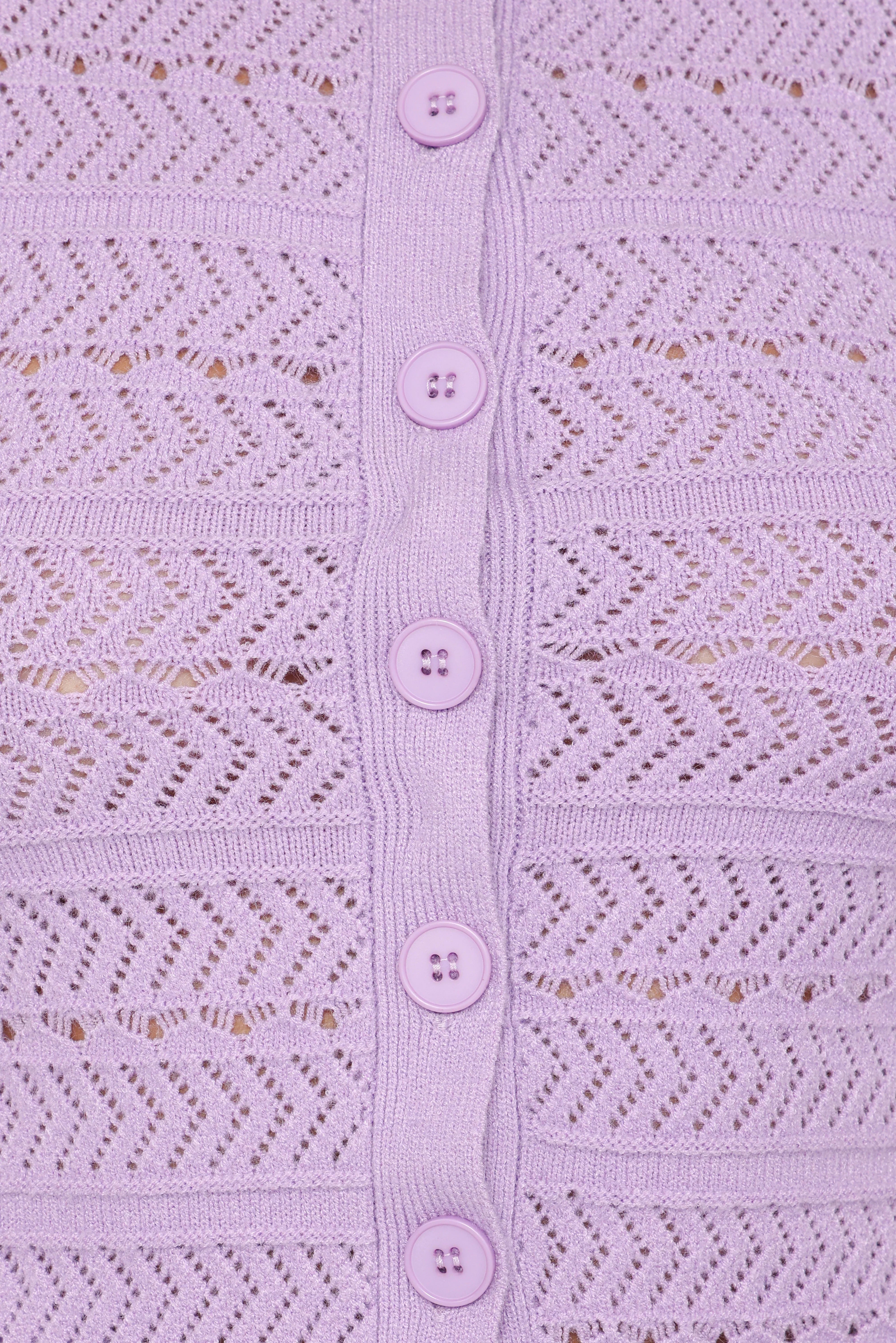 Paige Knit Skirt Set Lilac