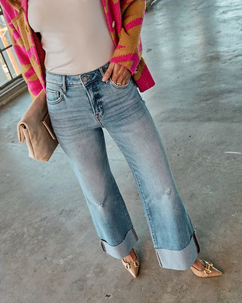 Baseline Super Stretch High Rise Flare Jeans