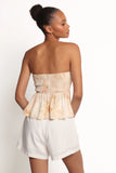Maia Strapless Top Floral