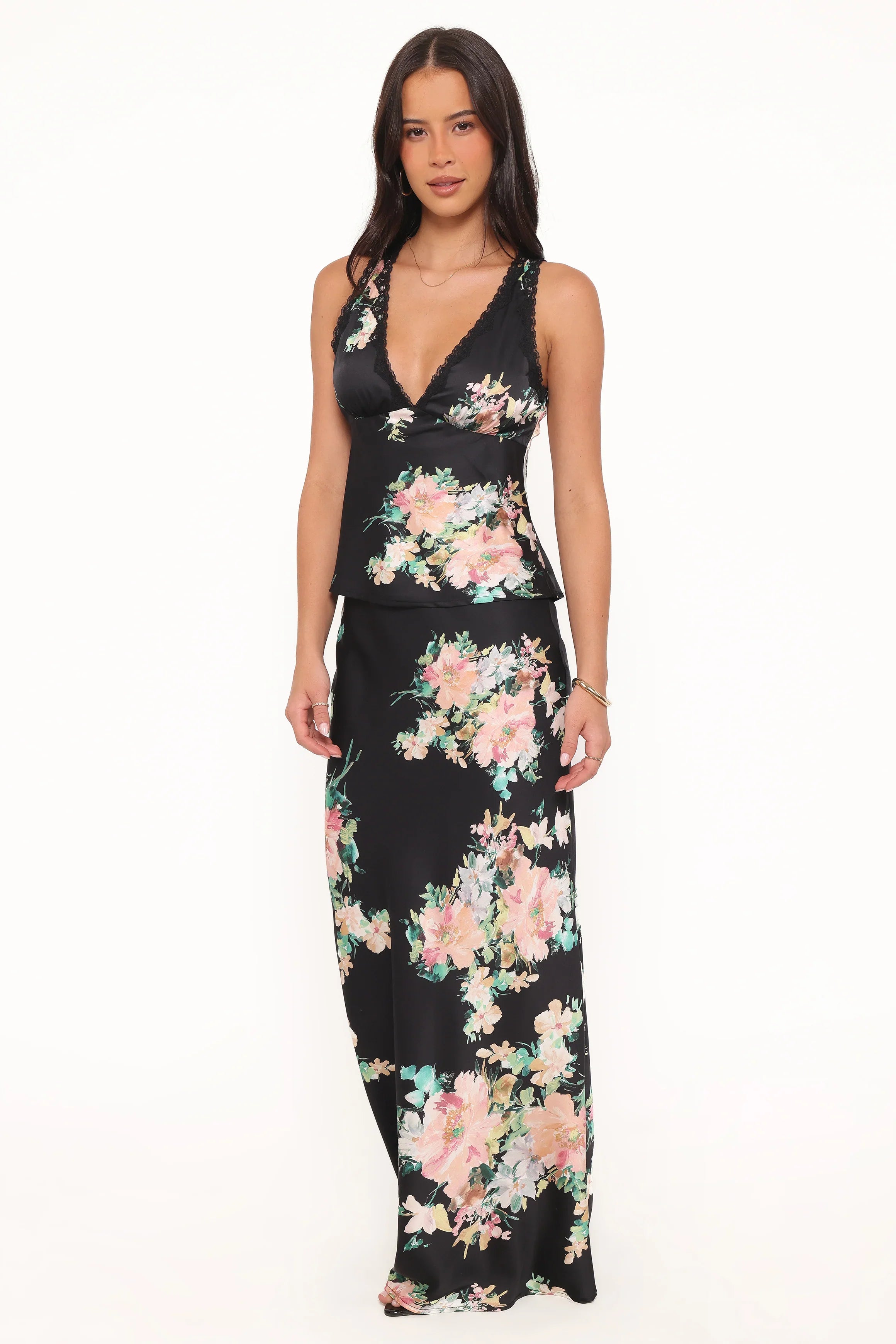Velman Skirt Black Floral