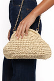 Bett Clutch Bag Natural Raffia