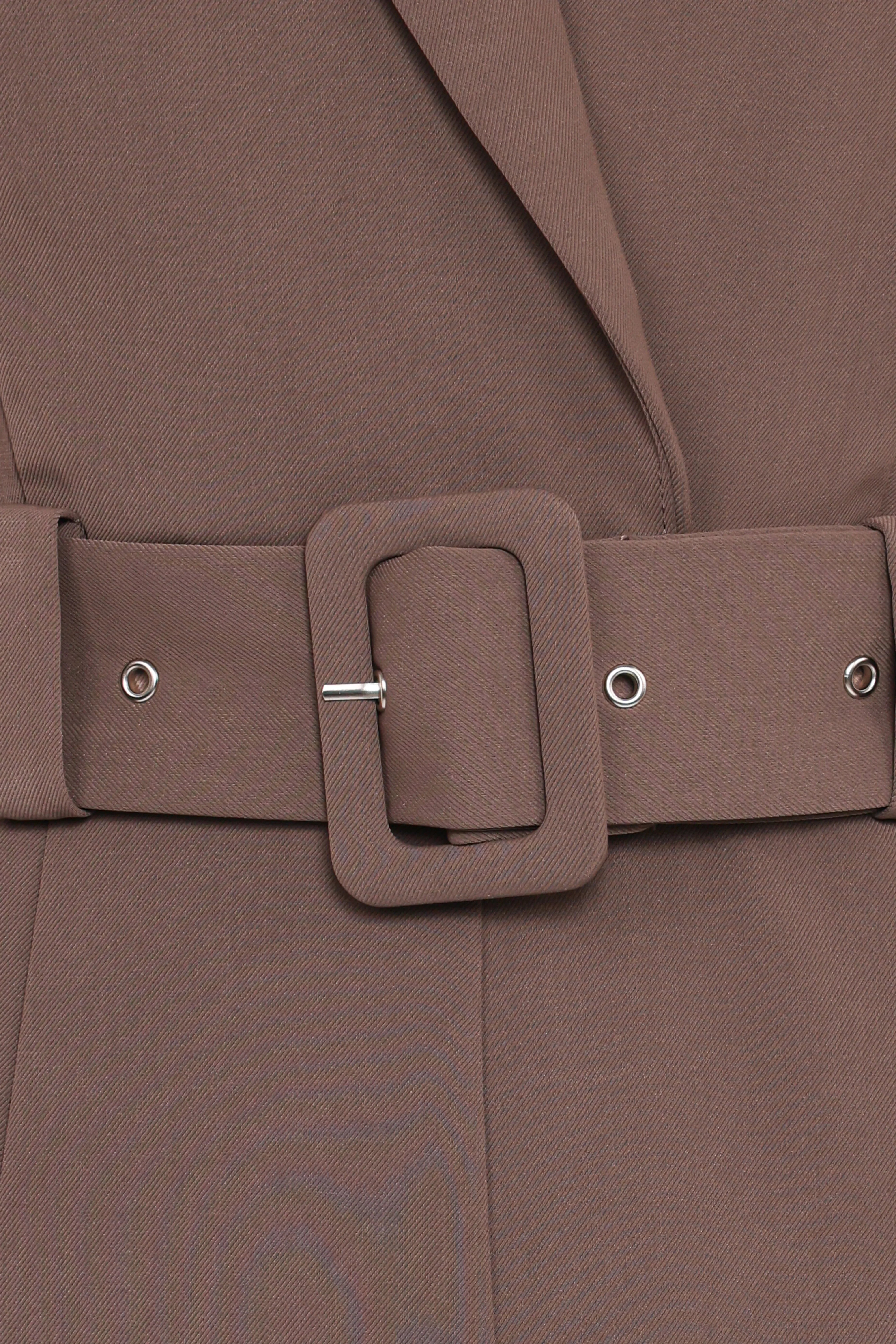 Sienna Belted Jumpsuit Khaki Brown
