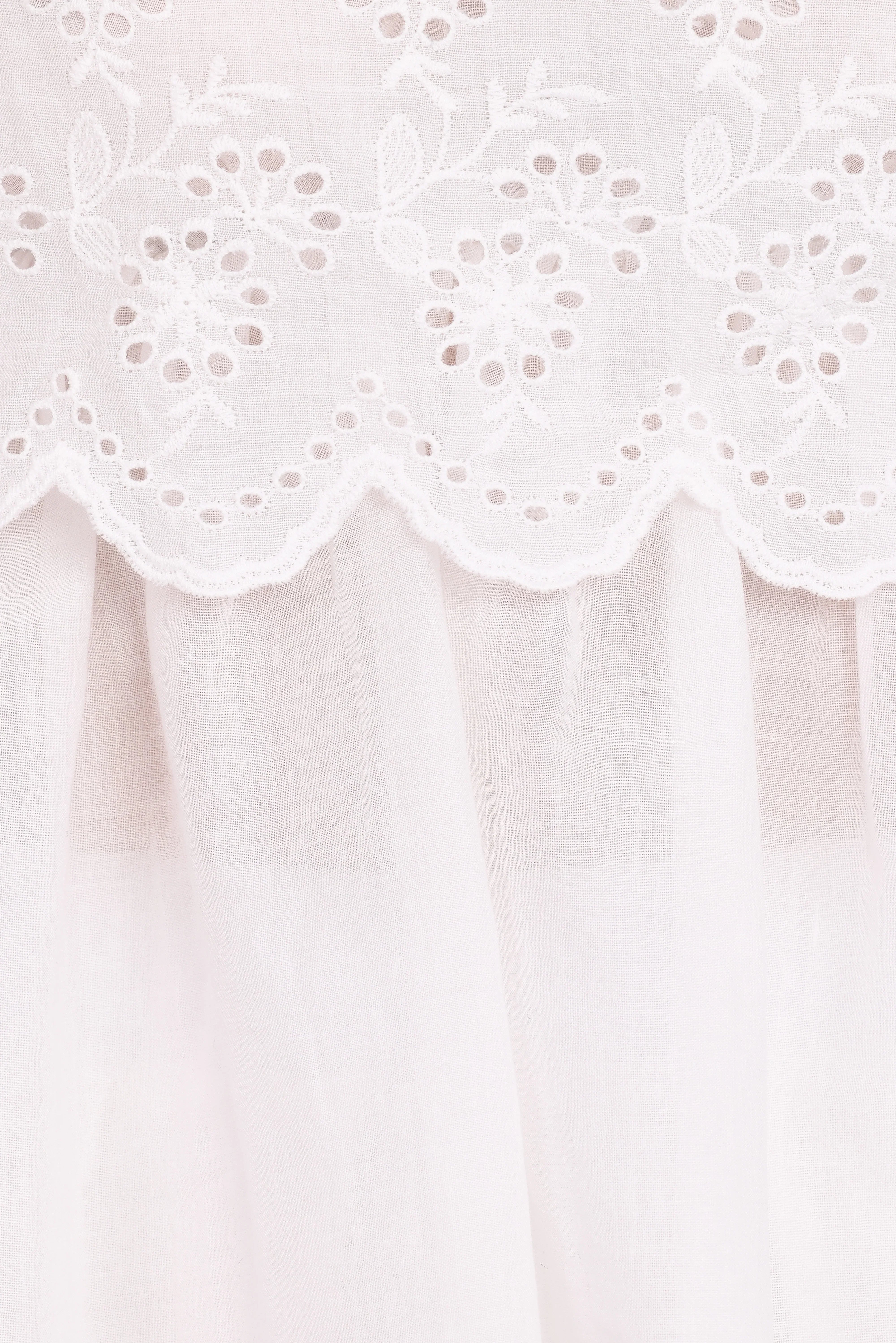 Zera Eyelet Top White
