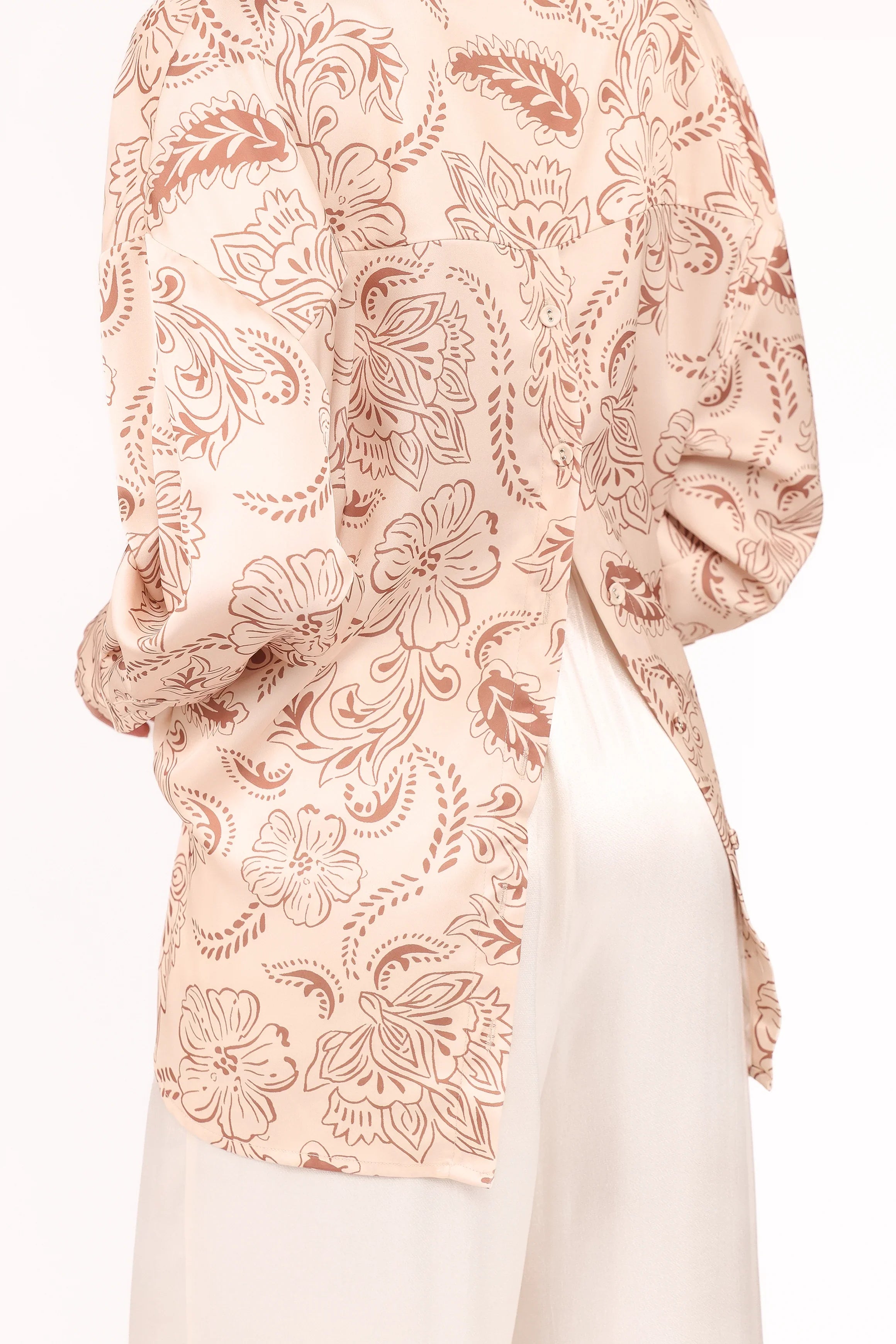 Rosalie Shirt Brown Paisley
