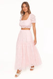 Angelina Skirt Set Pink Broiderie