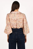 Floria Top Beige Floral