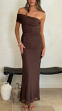 Ria Maxi Dress Chocolate