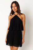 Magnolia Pleat Romper Black