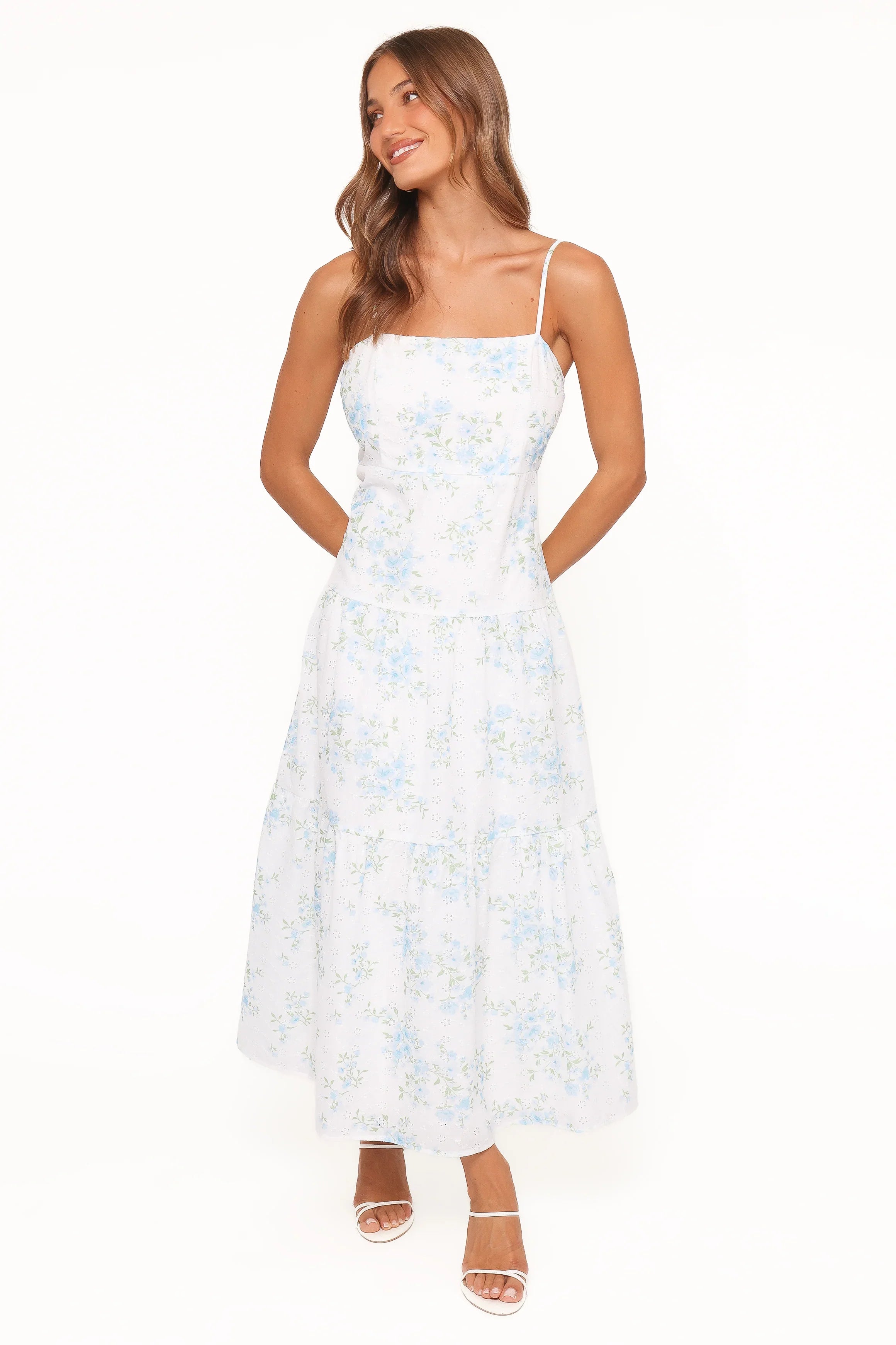Botanique Midi Dress Blue Floral