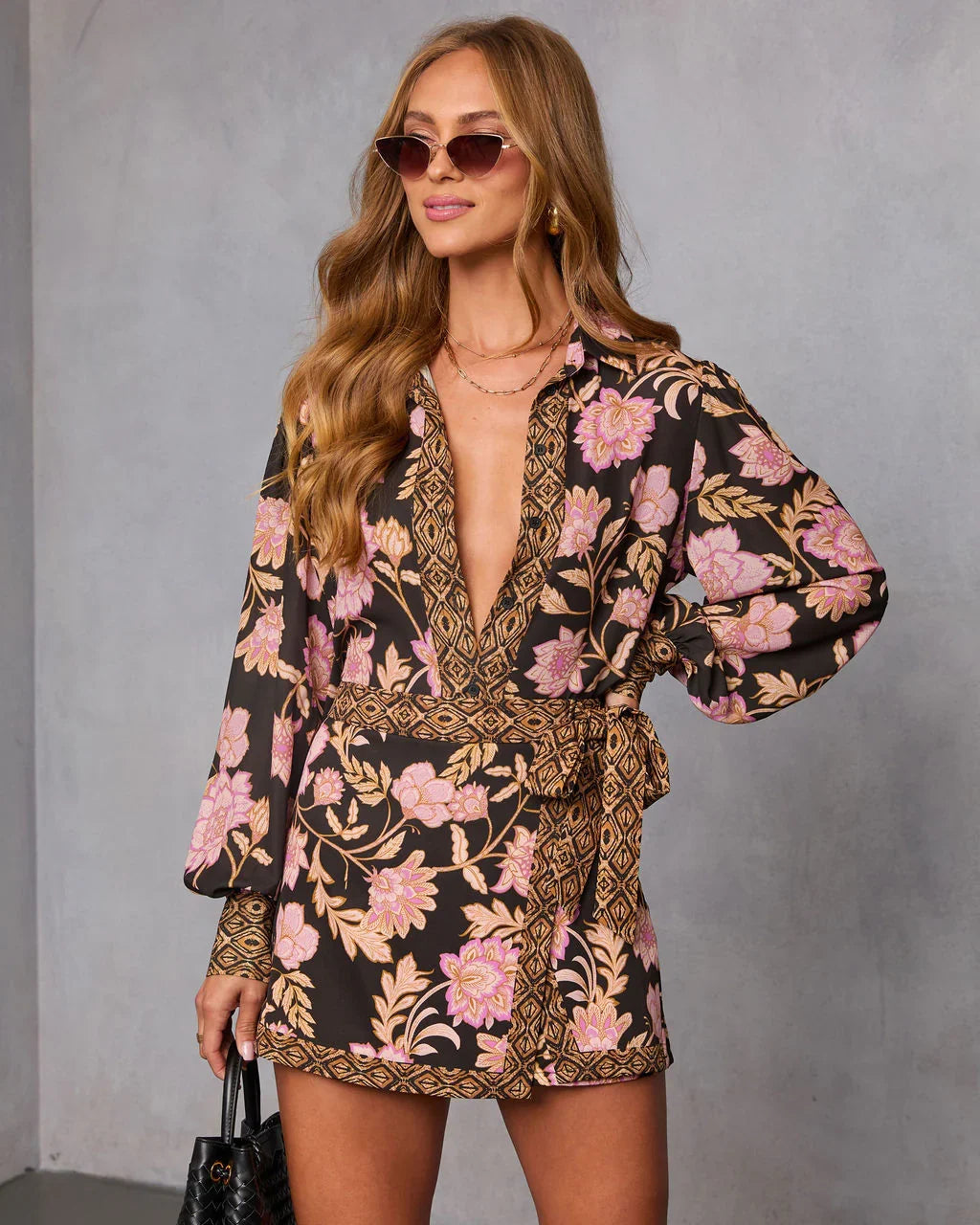 Ivy Embrace Floral Button Down Top