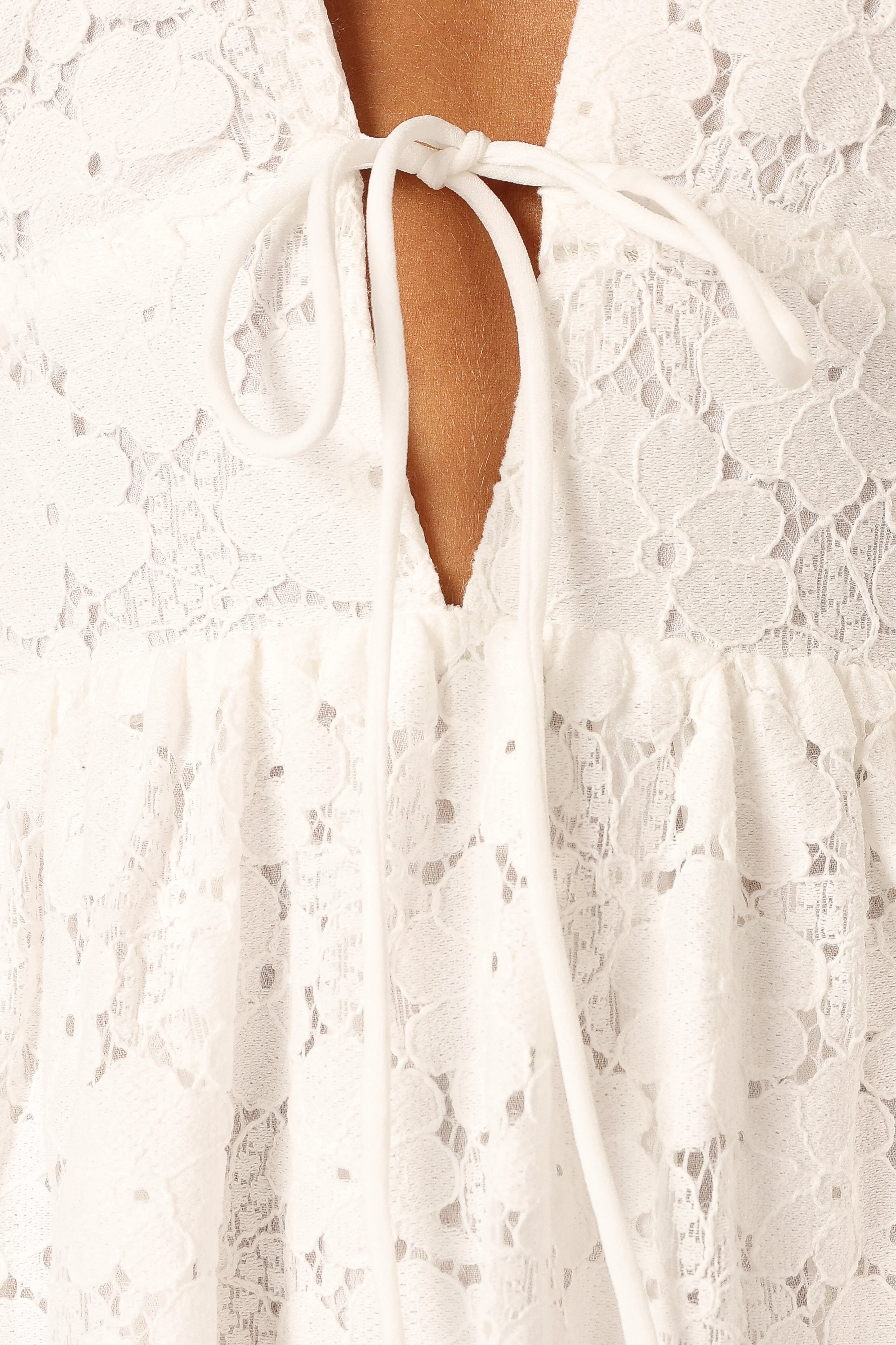 Ayden Midi Dress White