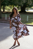 Annabella Maxi Dress Blue Poppies