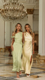 Auria Off Shoulder Maxi Dress Key Lime