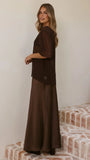 Davette Mesh T Shirt Chocolate