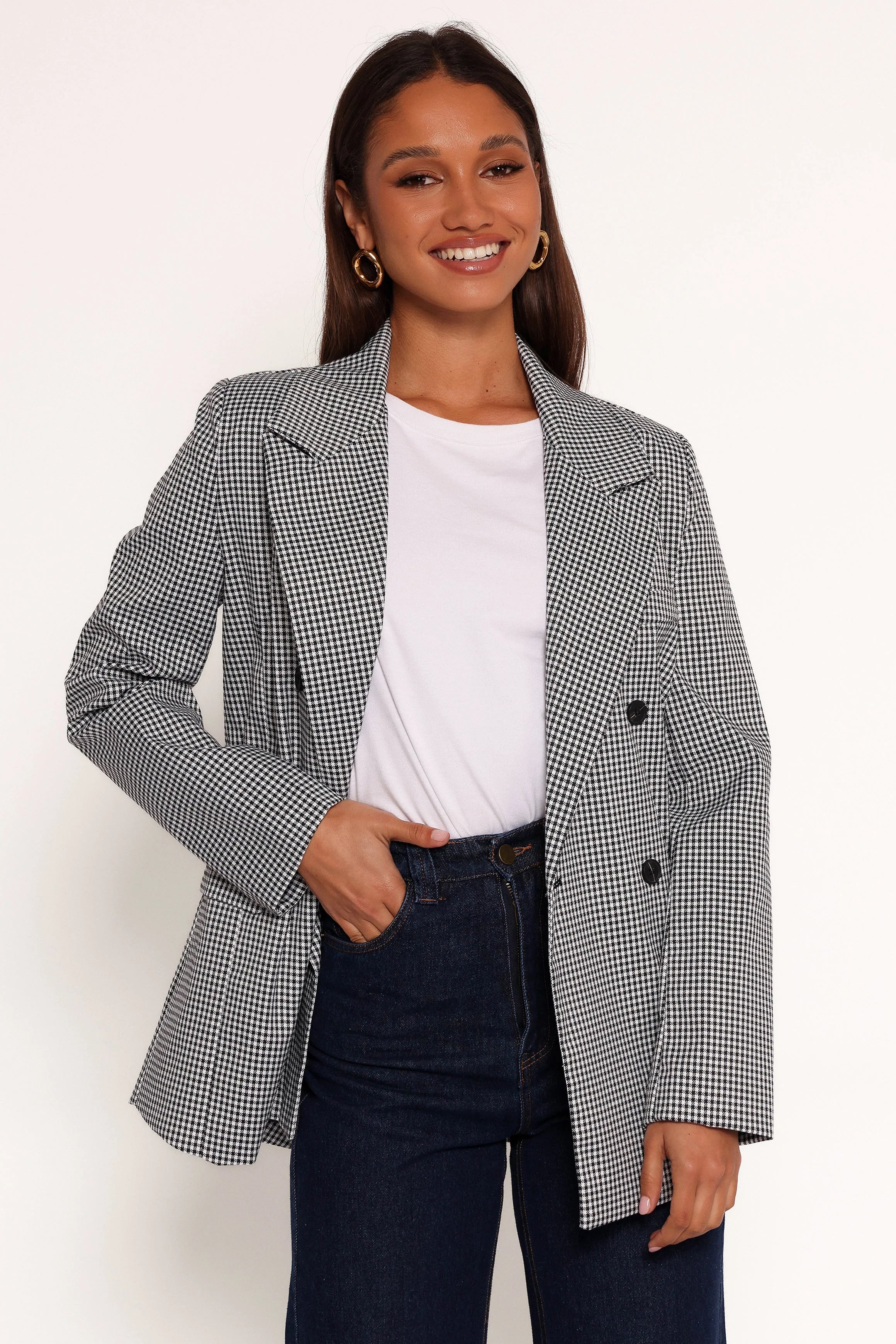 Juliette Blazer Black White