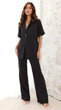 Imogen Button Pants Black