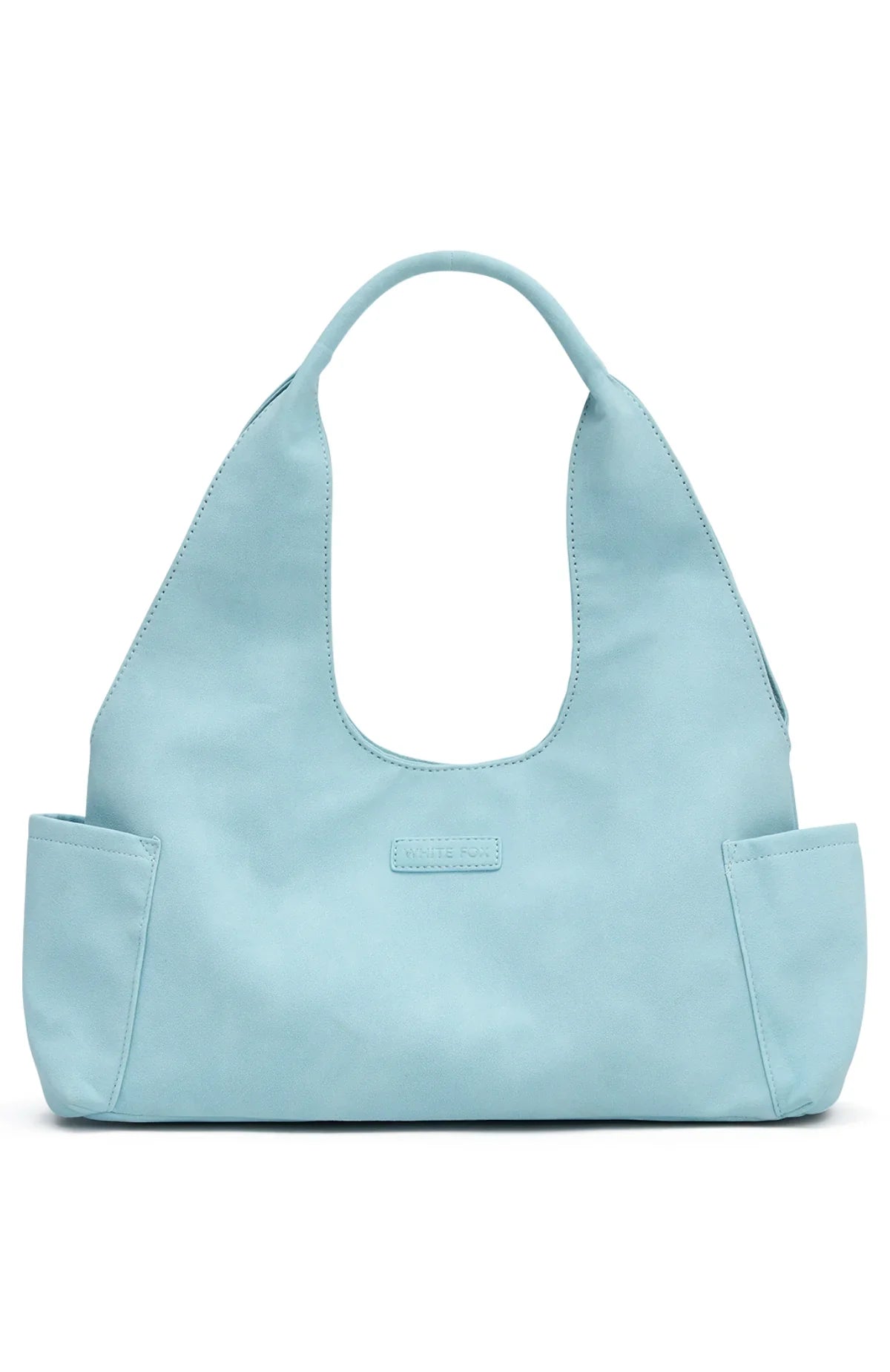 Cariane Shoulder Bag Baby Blue Faux Suede