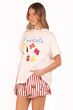 Krystal Short Set Red Stripe