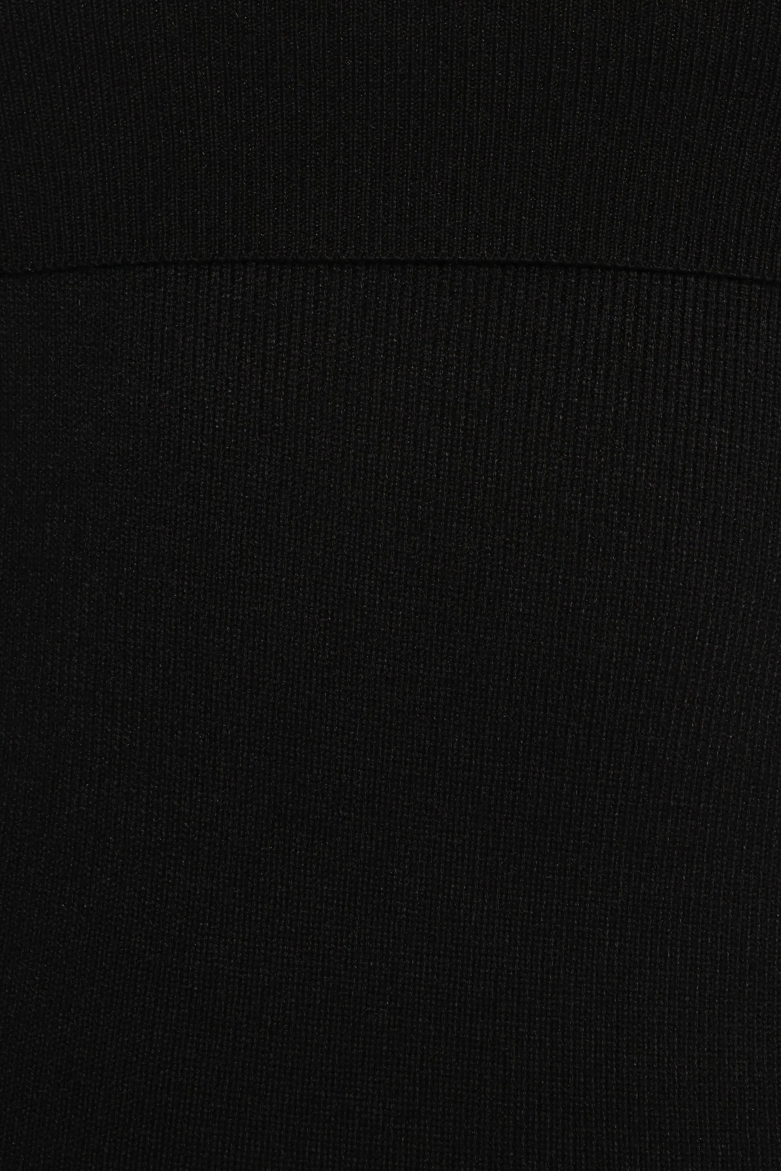 Archie Off the Shoulder Midi Dress Black