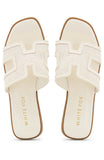 Sophia Canvas Sandals Cream Natural