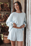Eliza Short Set Ice Blue
