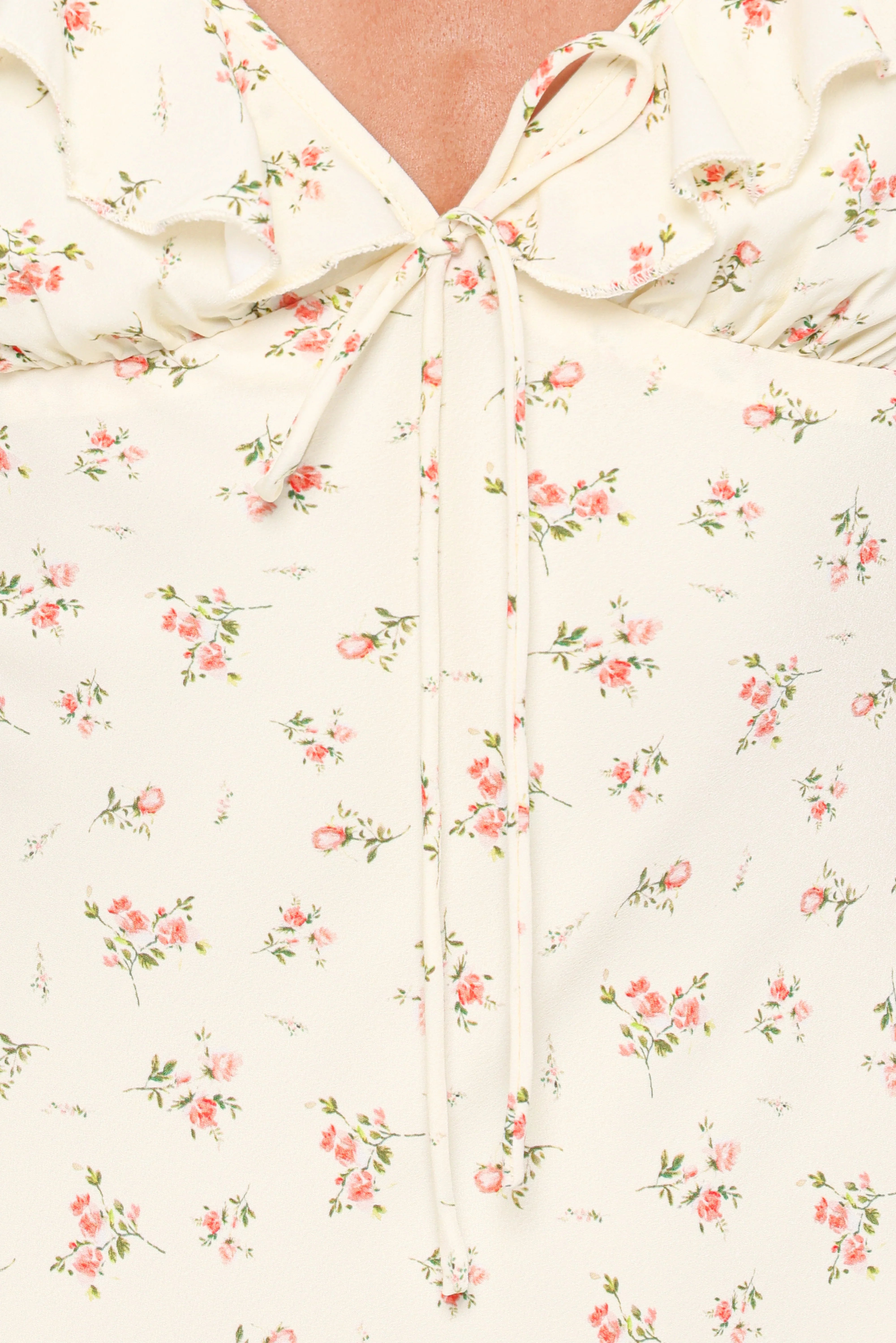 Sansa Midi Dress Yellow Floral