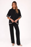Vespa Knitted Pant Black White