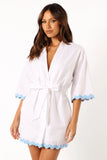 Harry Mini Dress White Blue