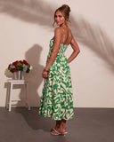 Coastal Heirloom Cotton Abstract Print Midi Dress