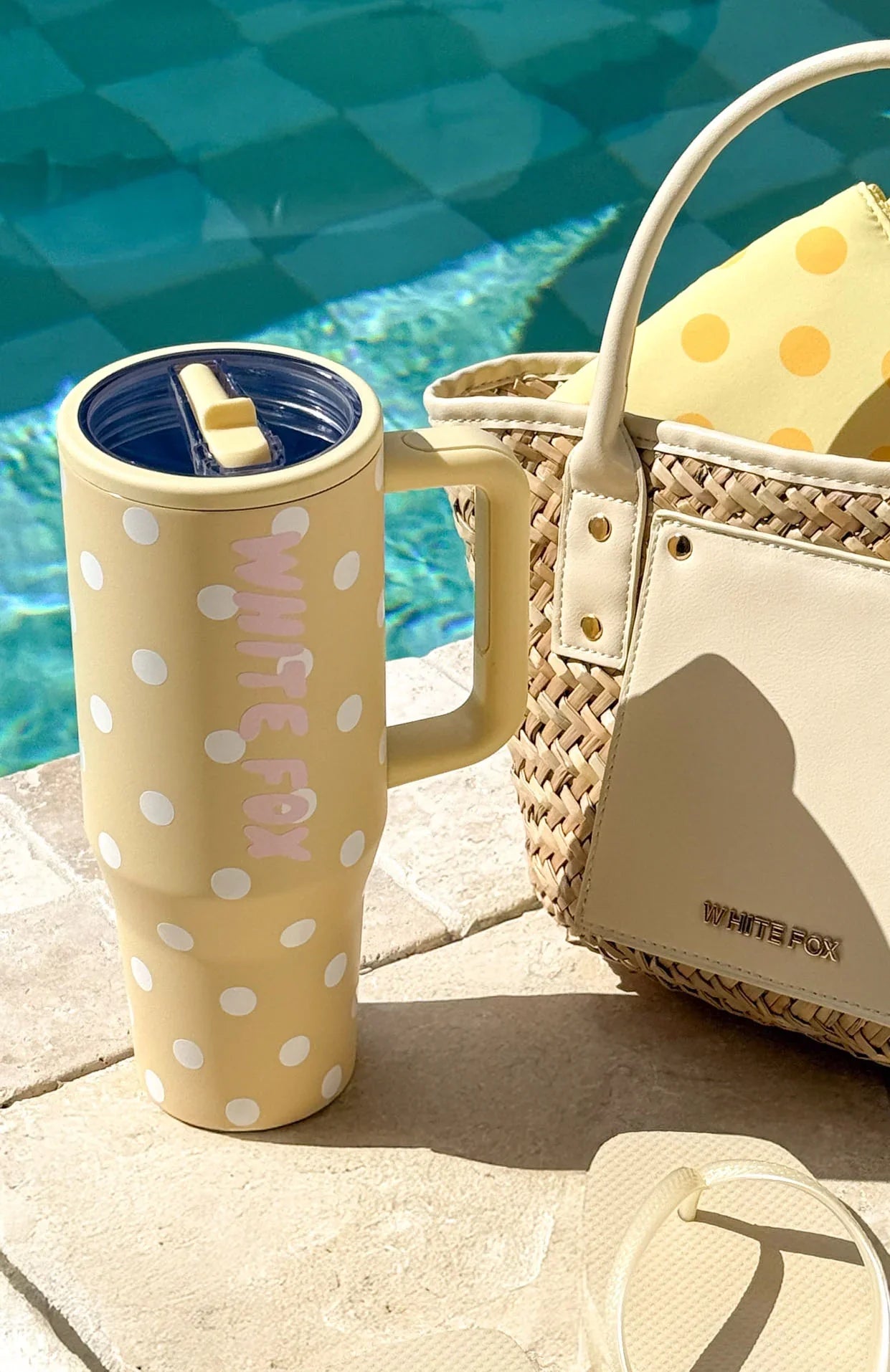 Colson Drink Bottle 12 Litre Lemon Polka Dot