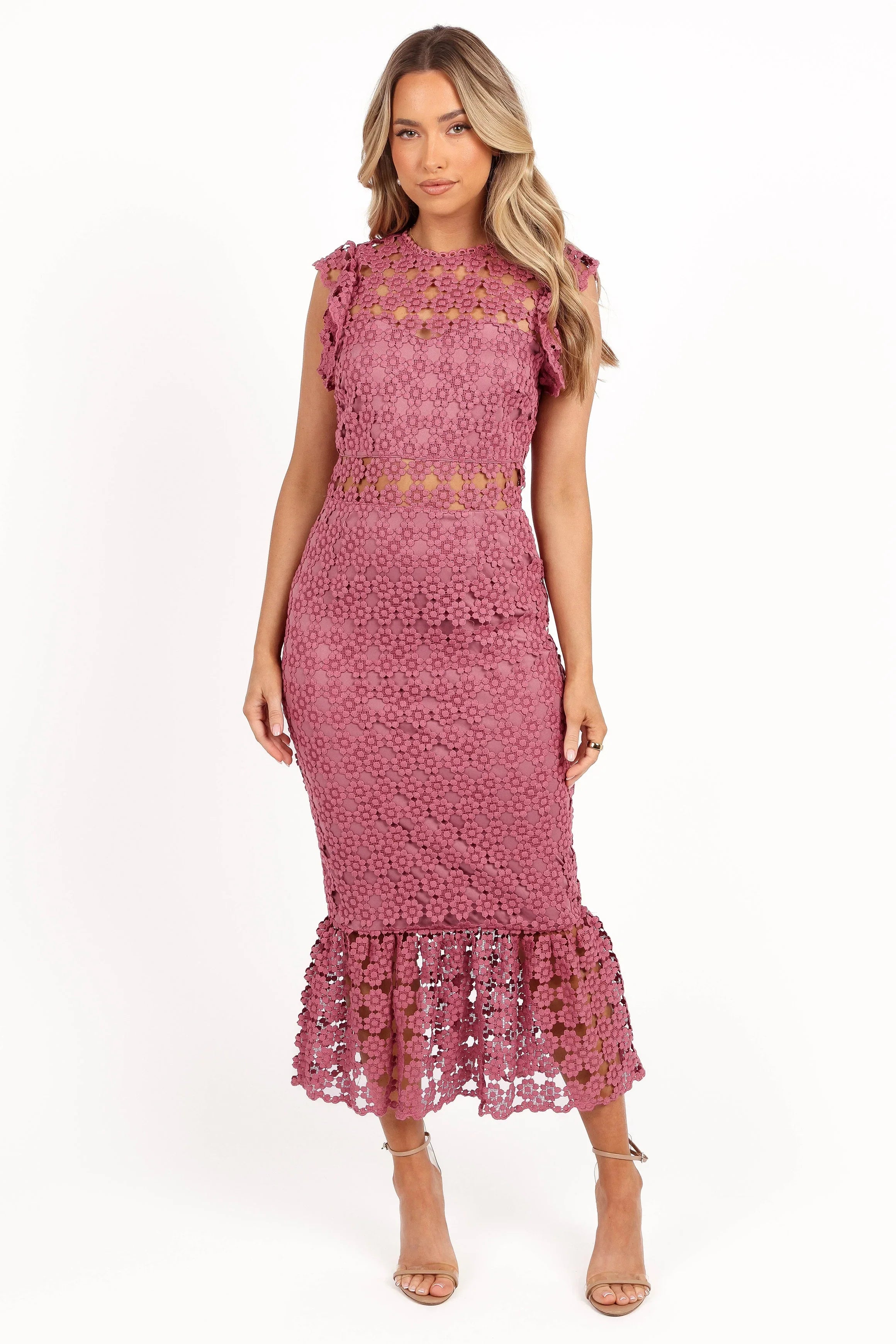 Lauren Dress Dark Rose