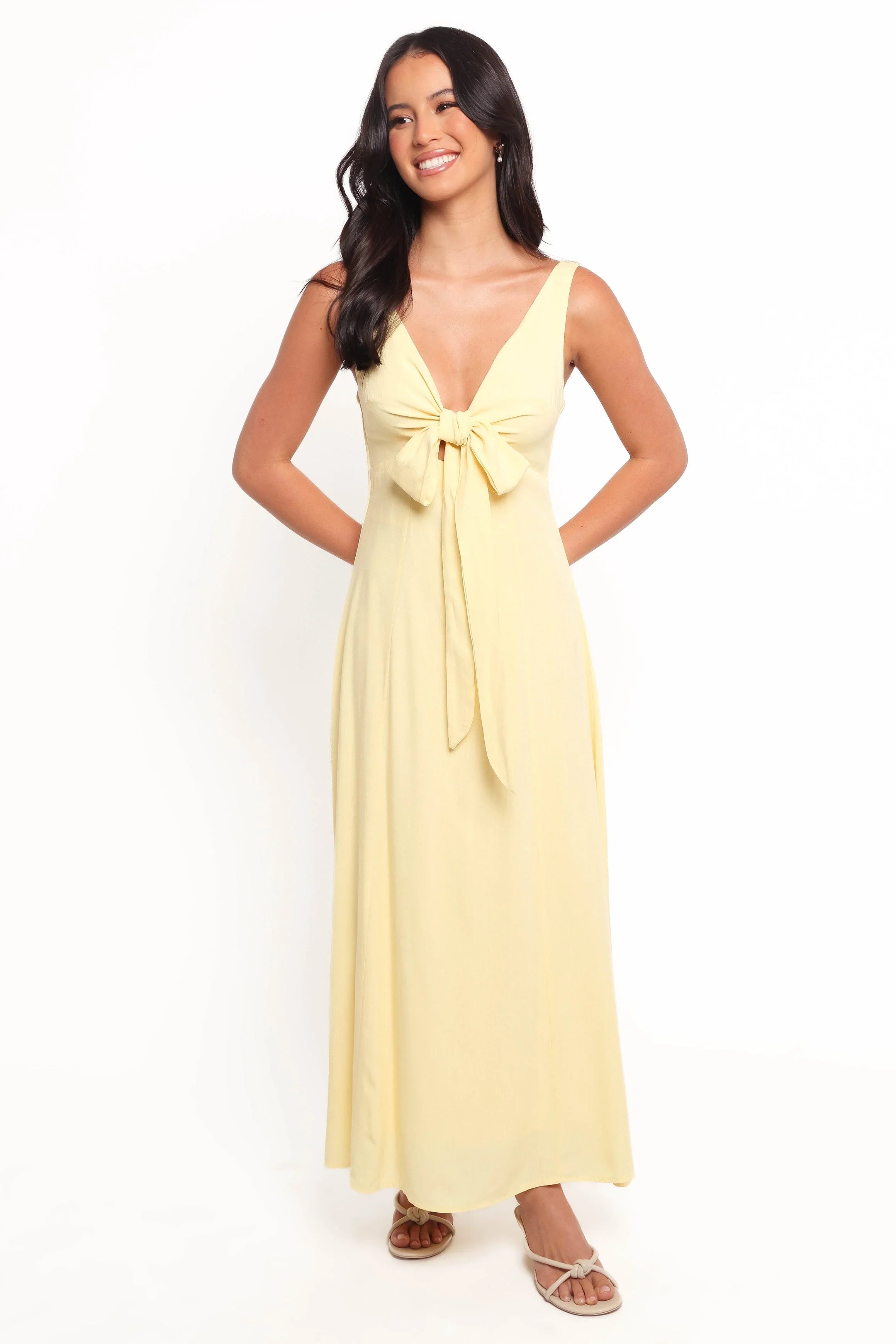 Archer Midi Dress Butter Yellow