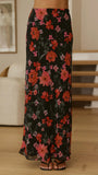 Flo Maxi Skirt Dark Floral