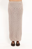 Indya Knit Skirt Oatmeal