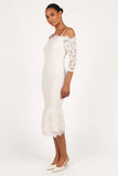 Lindy Midi Dress White