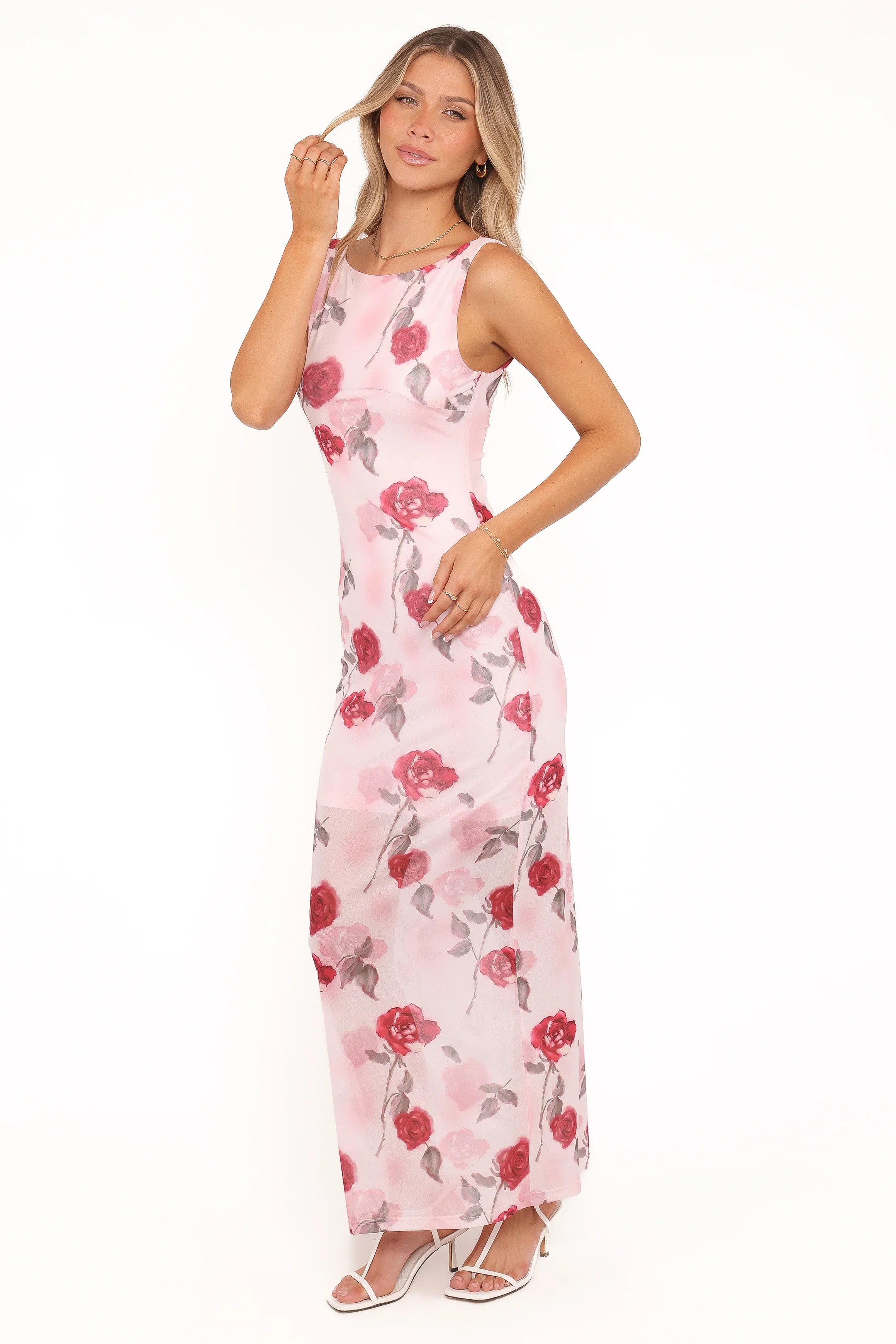 Brissa Maxi Dress Pink Floral