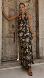 Dascha Maxi Dress Black Floral