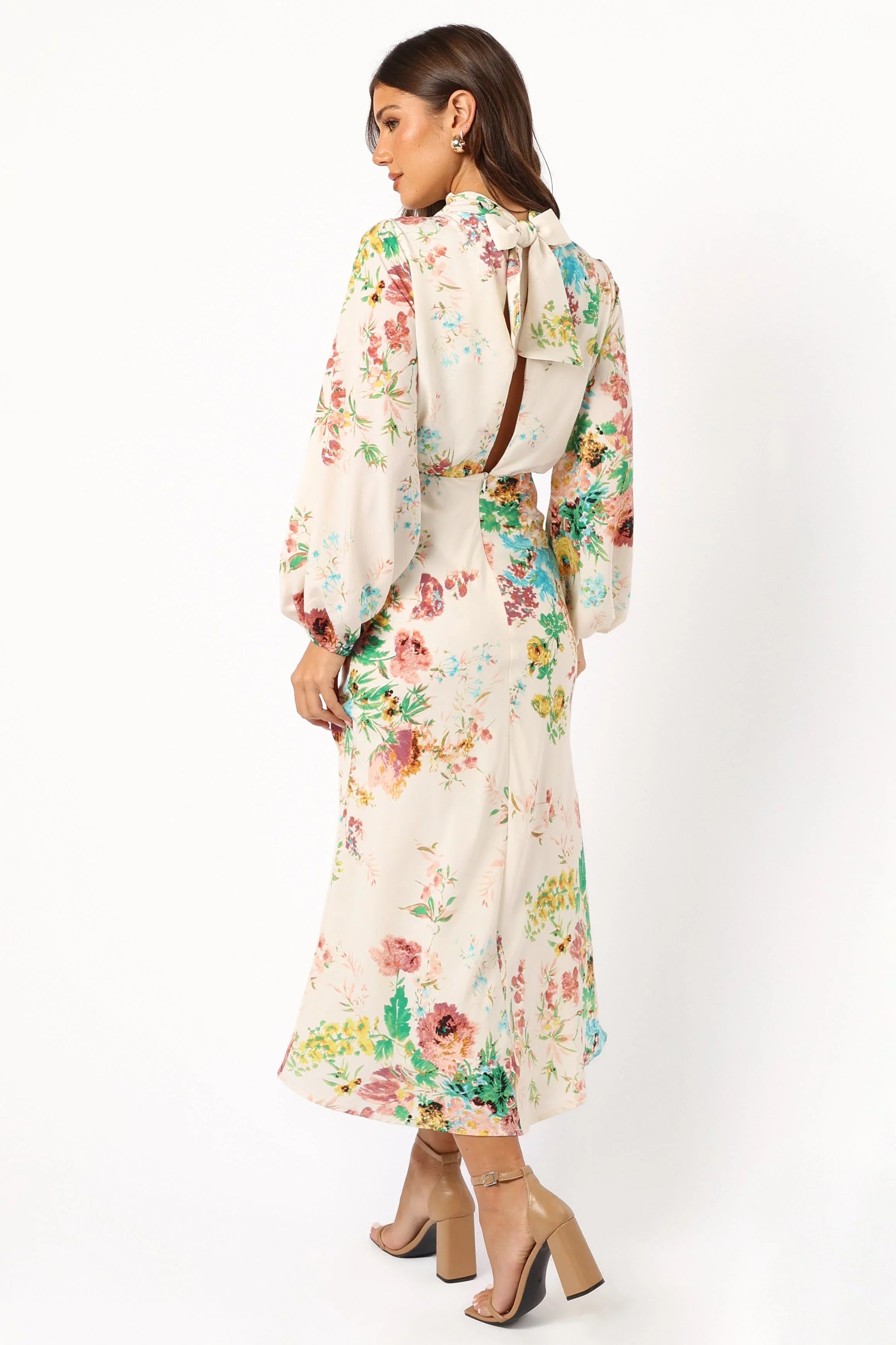 Sophia Long Sleeve Dress White Floral